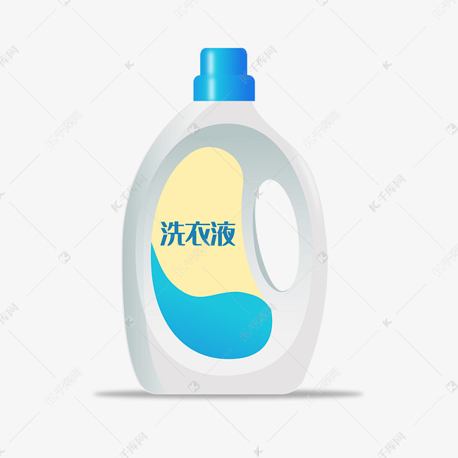 白色的一桶洗衣液素材图片免费下载-千库网