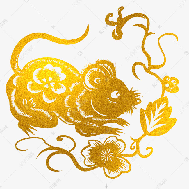 更多烫金老鼠剪纸设计图片快来千库吧