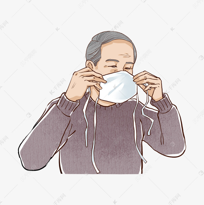 老人口罩反复带_女生头像带口罩