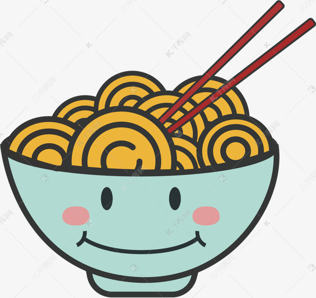 武汉热干面卡通