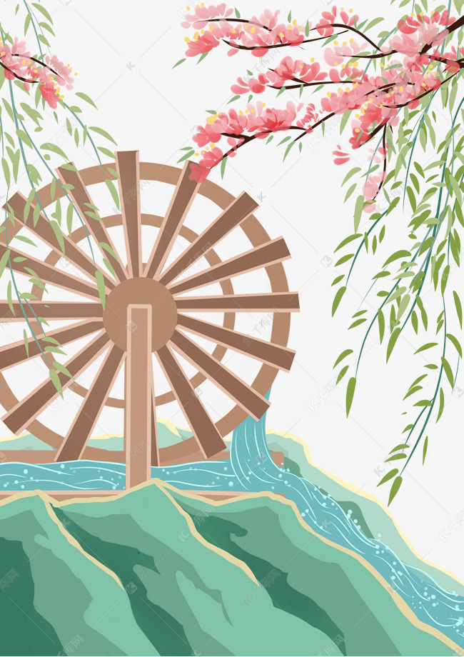 水车灌溉
