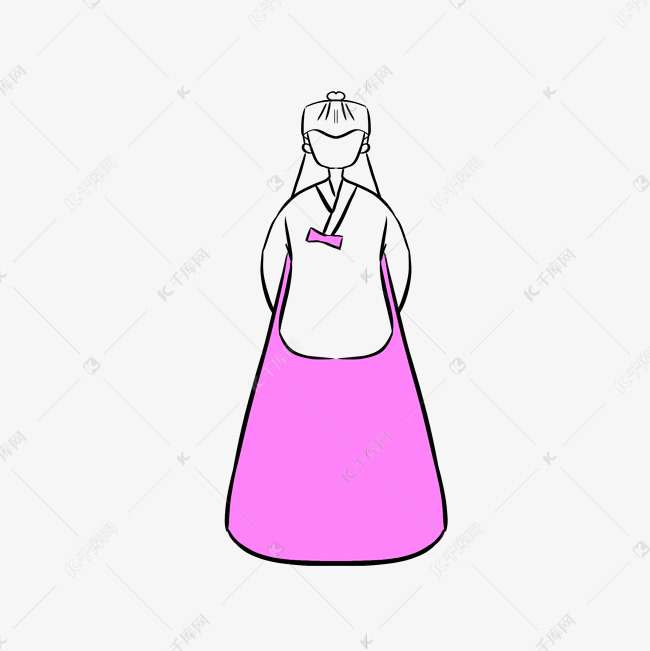 朝鲜族民族服饰女人