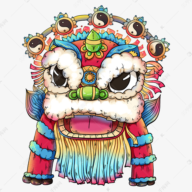 牛年过年舞狮