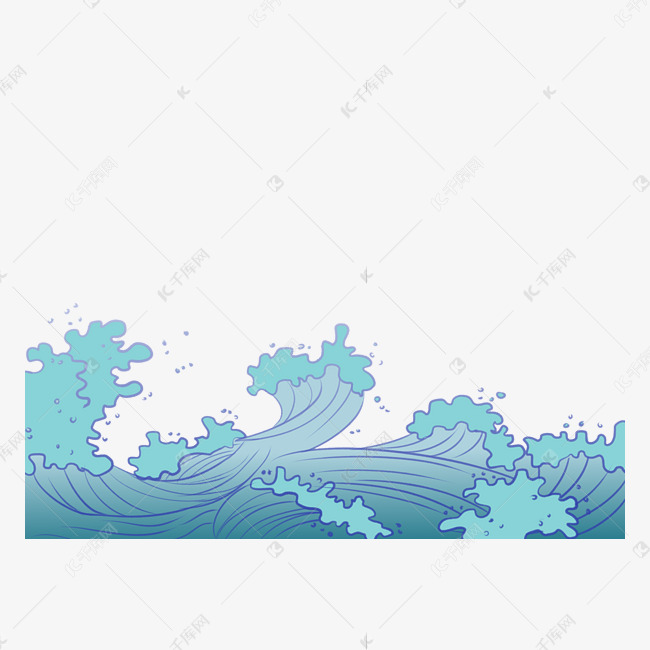海洋海水海浪浪花