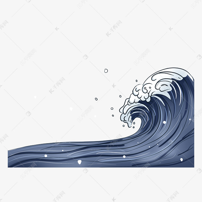 海浪浪花大海