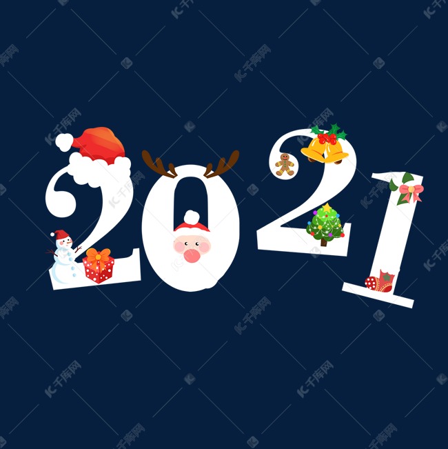 图片2021新图片动画,2021卡通可爱图片 双旦圣诞节2021数字贴纸