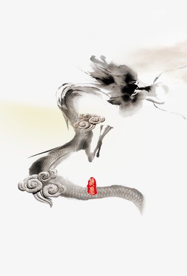 水墨画中国龙