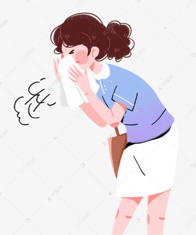 千库网>/免抠元素>/生病感冒>/女子打喷嚏> 素材来源:08千库网商用