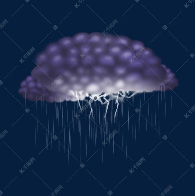 乌云雷雨天气