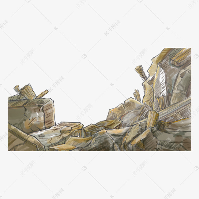 唐山大地震废墟