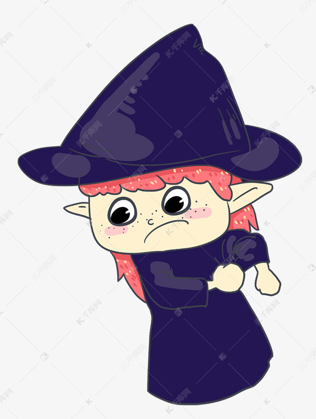 万圣节小魔女女巫