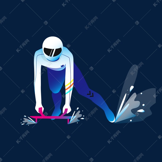 冬奥会奥运会比赛项目速度激情雪车素材图片免费下载