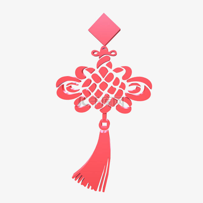 红色喜庆传统中国结