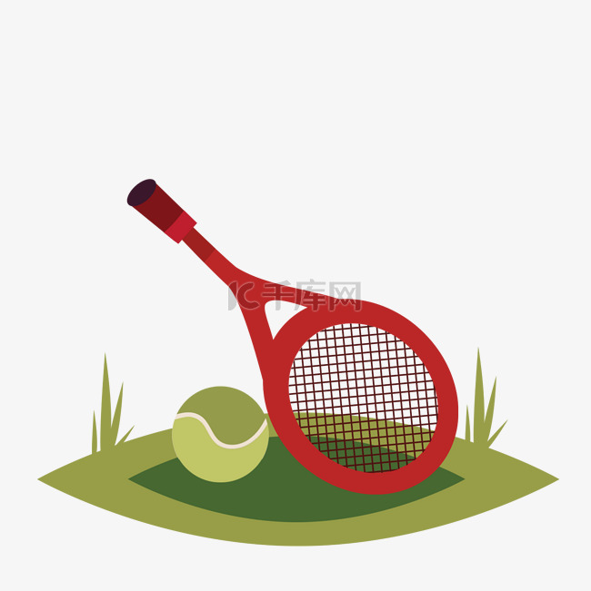 创意网球公开赛设计元素