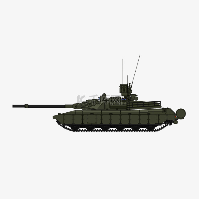 手绘装甲坦克车PSD源文件