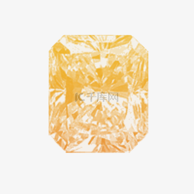 黄色方形钻石