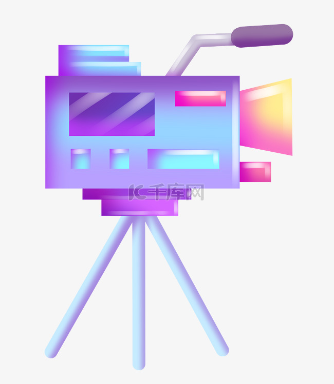  紫色摄像机 