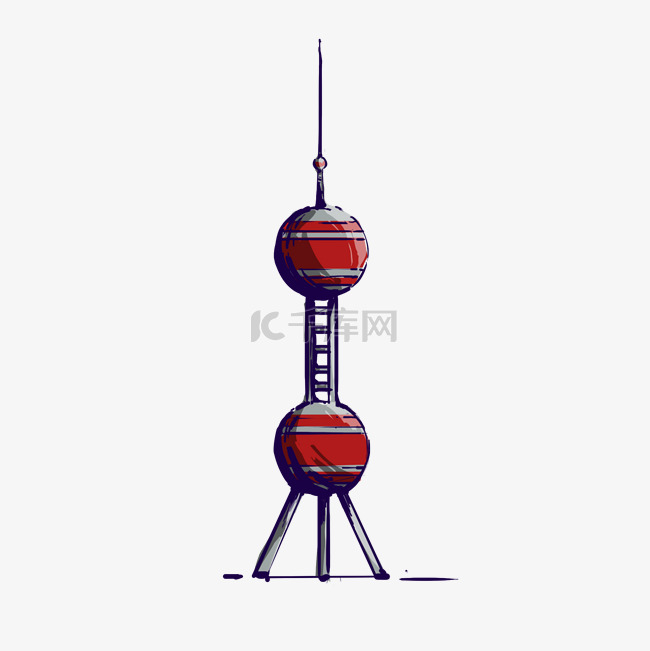 地标性建筑东方明珠塔