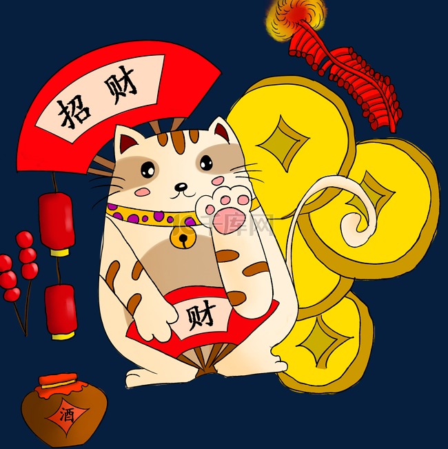 新年招财猪年