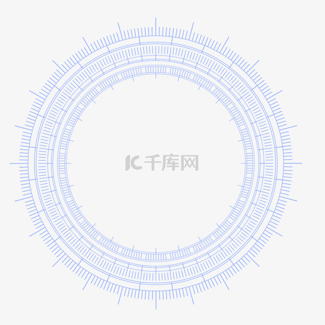 浅蓝色环形高科技