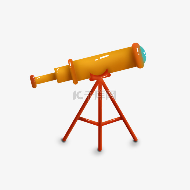  黄色天文望远镜