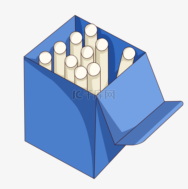 开学季手绘文具粉笔盒插画