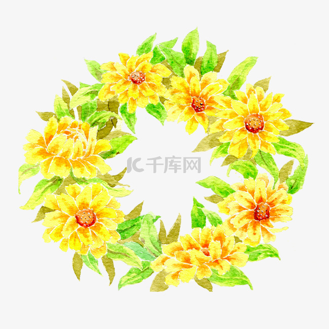  花环花卉 