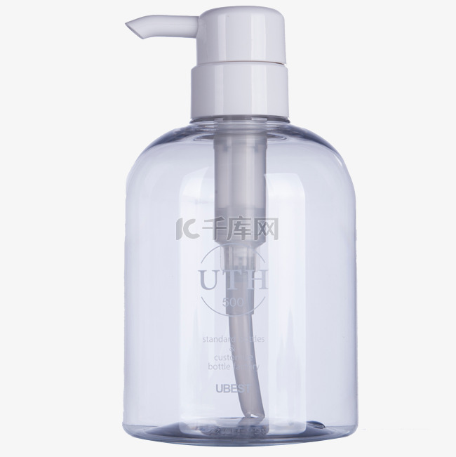 透明的白色塑料瓶子