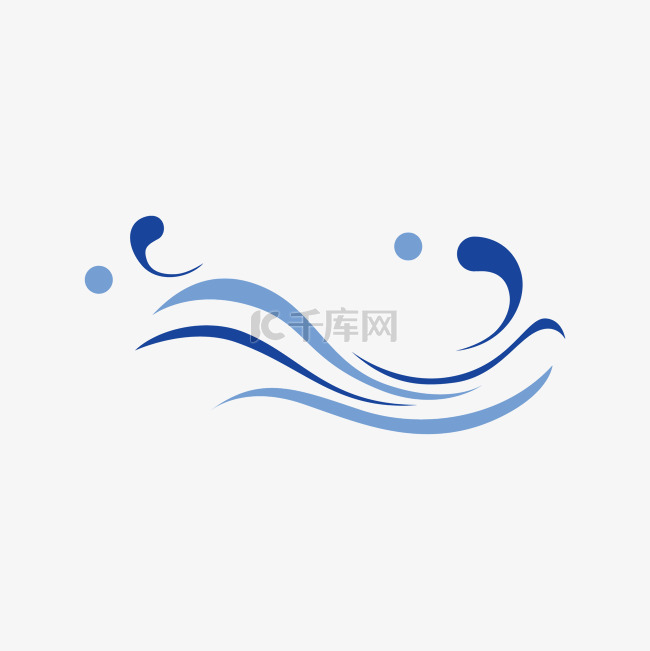 蓝色图标标识logo设计