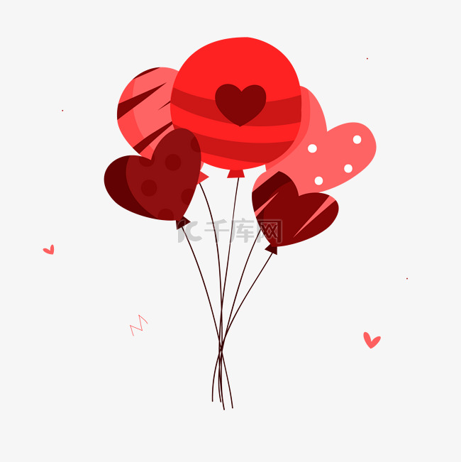 情人节日爱情爱心气球装饰点缀