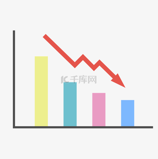 红色箭头数据图标