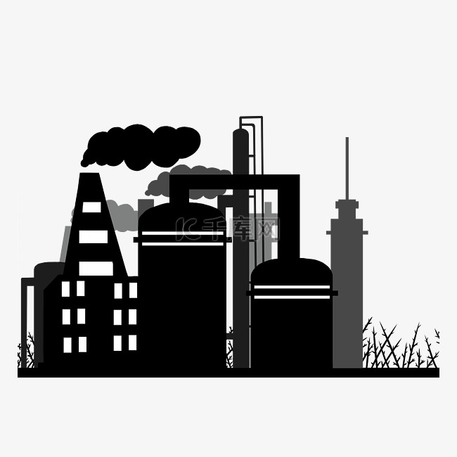 污染环境的工厂标志
