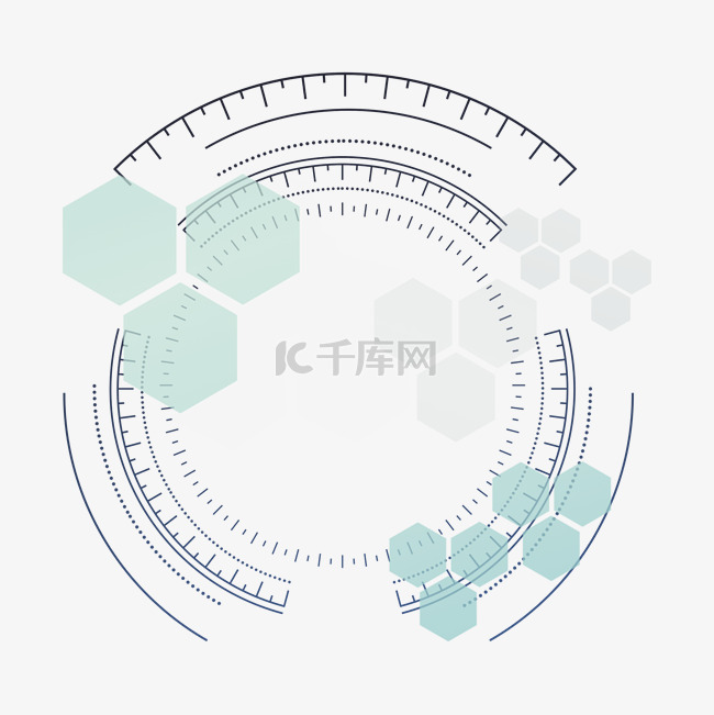 科技感PSD透明底