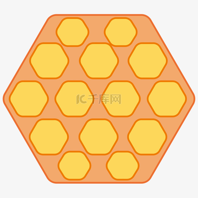 小清新黄色蜂窝