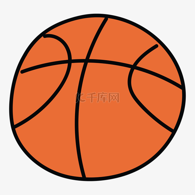   桔色篮球运动