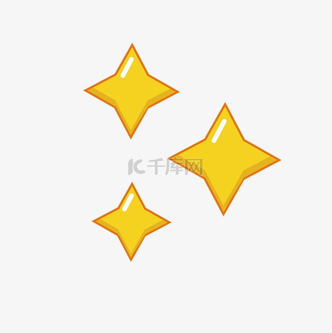黄色星星设计图标