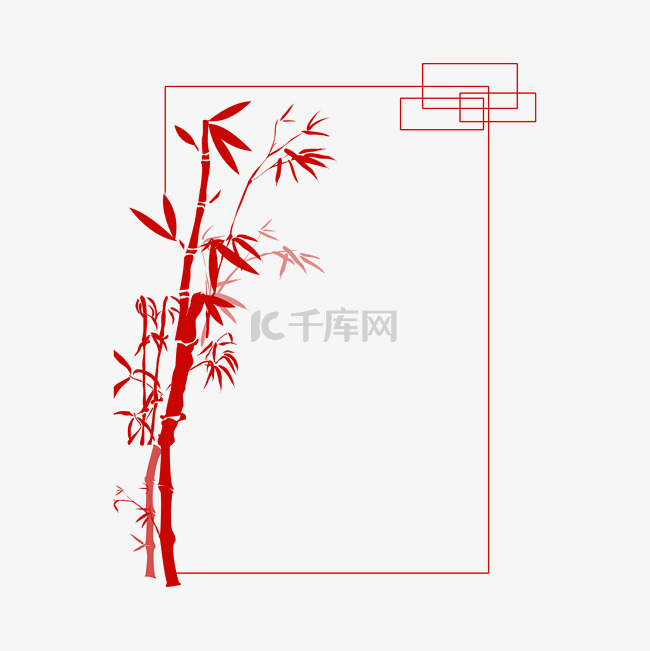 传统水墨风春节新年边框背景