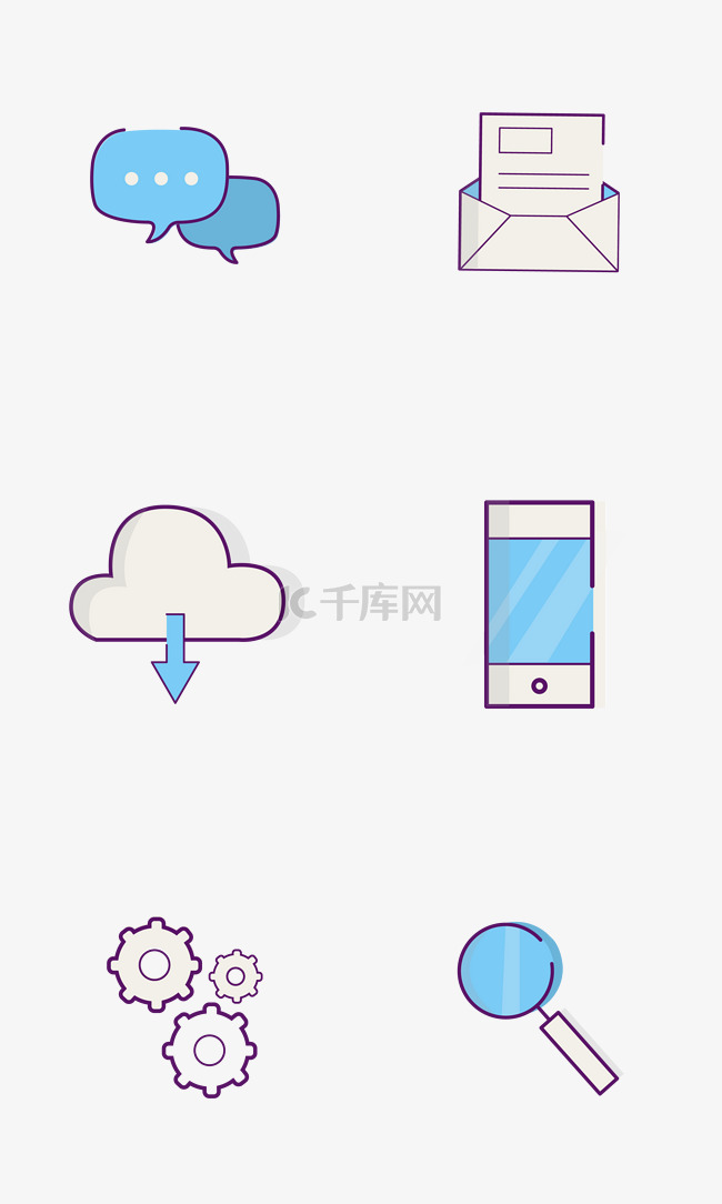 手机APP标识矢量图片