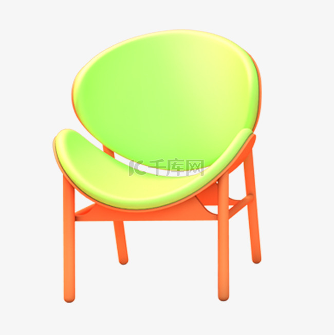 绿色椅子家具