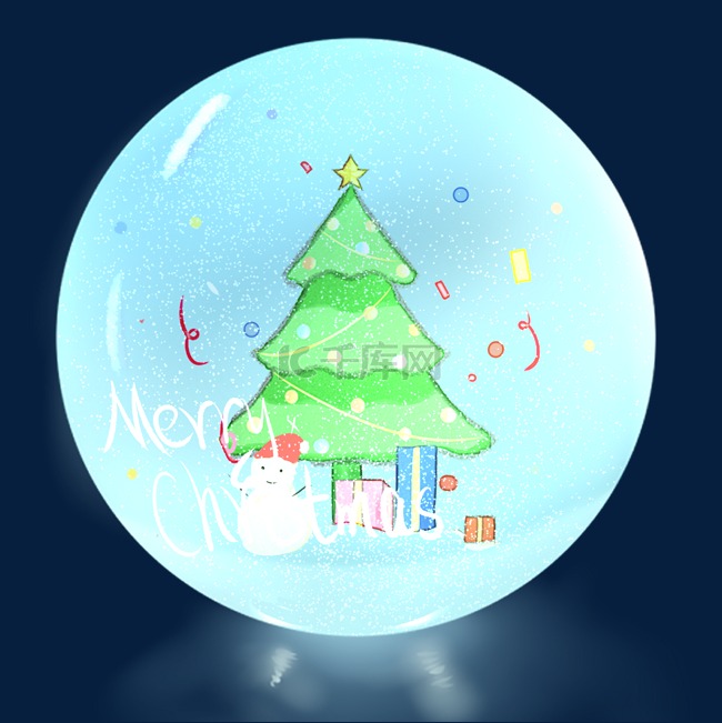 圣诞水晶球圣诞树