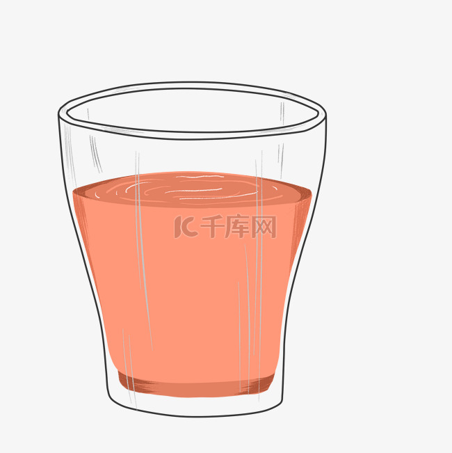 杯子茶杯橘色玻璃装饰
