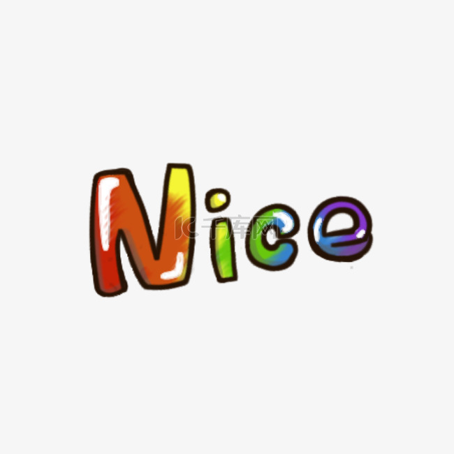 nice艺术字