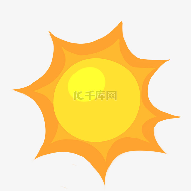 太阳黄色烈日