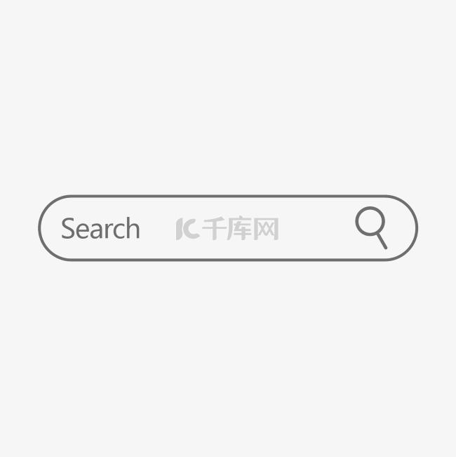 简约搜索框放大镜矢量图