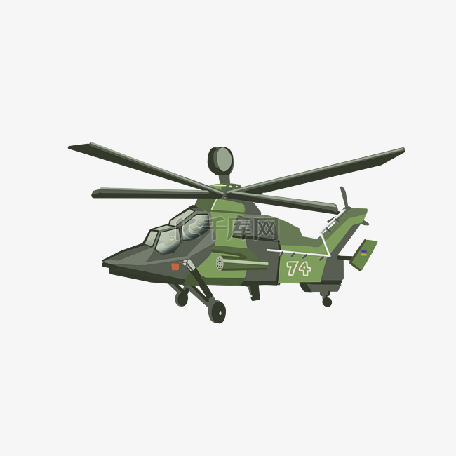 军事飞机装饰插画