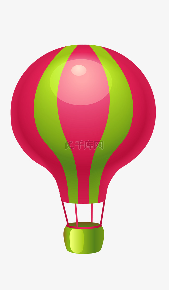 彩色热气球城市旅游气球