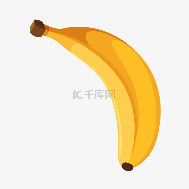 手绘卡通水果香蕉夏天