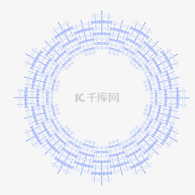 科技数码光圈圆环图