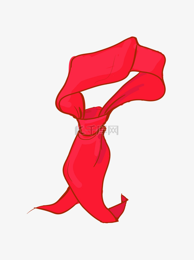 学生开学季红领巾可商用元素