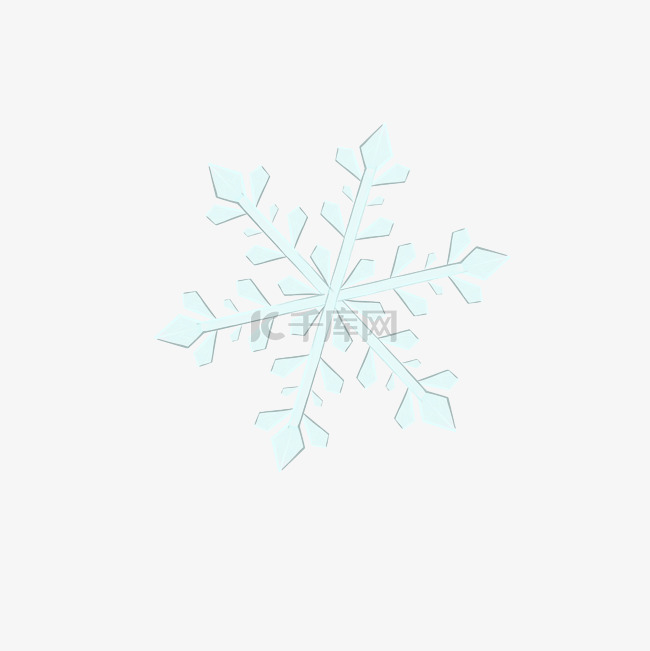 圣诞节冬日蓝色漂浮雪花免费下载